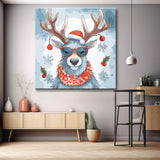 Moose in Winter Painting by Numbers