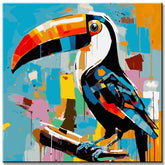 Toucan Bird Painting by Numbers