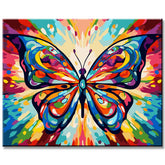 Butterfly Color Portrait Painting by Numbers