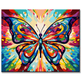Butterfly Color Portrait Painting by Numbers