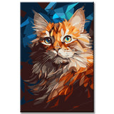 Siberian Cat Painting by Numbers