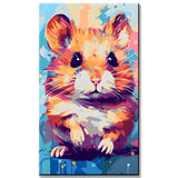 Hamster Portrait Painting by Numbers