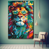 Cool Lion Portrait Painting by Numbers