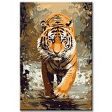 Tiger Portrait Painting by Numbers