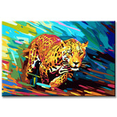 Running Leopard Painting by Numbers