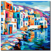 Seaside Village Painting by Numbers