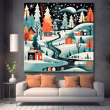 Winter Village Paint by Numbers