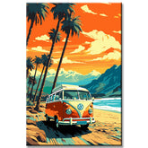 VW Bulli California Painting by Numbers