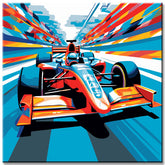 Formula 1 Modern Art Painting by Numbers