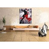 Painting by numbers tango dancers