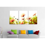 Painting by Numbers Flower Meadow Triptych