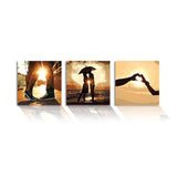 Painting by Numbers Triptych Expression of Love in The Sunset