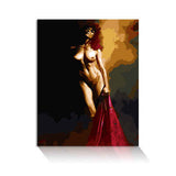 Painting by Numbers for Adults Nude Woman with Cloth