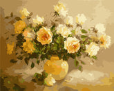 Paint by Numbers for Adults Roses Orange