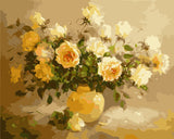 Paint by Numbers for Adults Roses Orange