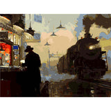 Painting by Numbers Pictures Man on The Platform