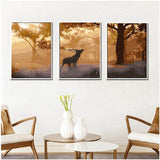 Paint by Numbers Triptych Wild Early Fog