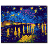 Painting by Numbers Van Gogh Starry Night Over The Rhone