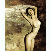 Painting By Numbers Nude Asian Woman in The Wind MNZ-Akt-007