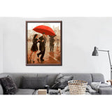 Painting by Numbers Pictures Loving Couple Under Umbrella