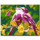 Paint by Numbers Purple Birds