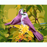 Painting by Numbers Pictures Purple Birds