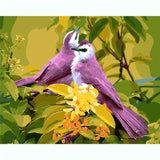 Painting by Numbers Pictures Purple Birds