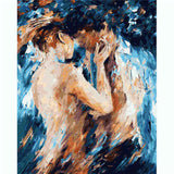 Painting by Numbers Couple in Love Abstract