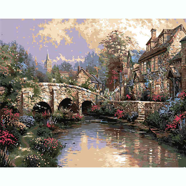 Paint by Numbers French Village