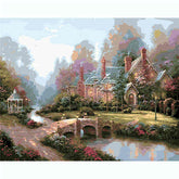 Painting by numbers villa with stream