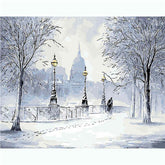Painting by Numbers City in Winter