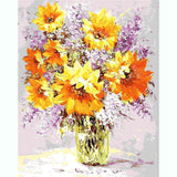 Painting by Numbers Pictures Yellow Flowers