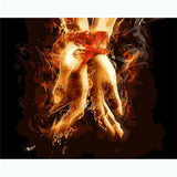 Paint by Numbers Flame Ribbon