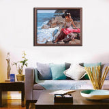 Painting by Numbers Woman by The Sea