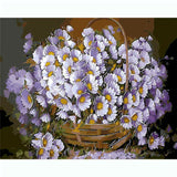 Painting by numbers Purple daisies