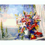 Painting by Numbers Lilies and Hyacinths