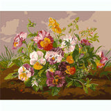 Paint by Numbers Pansies