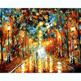 Painting by Numbers Pictures Avenue in The Rain