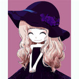 Painting by numbers Little Princess with hat