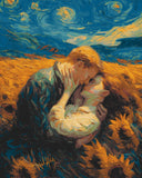 Painting by Numbers Couple in Love Nude