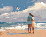 Painting by Numbers People Couple on The Beach