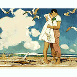 Painting by Numbers People Couple on The Beach