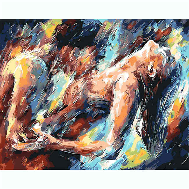 Painting by numbers nude dancers