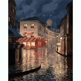 Painting by Numbers Pictures Cobblestones in The Rain
