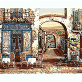 Painting by numbers old town archway