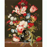 Painting by Numbers Flowers Colorful Bouquet