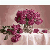 Painting by Numbers Bouquet of Roses Pink