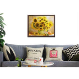 Painting by numbers sunflower bouquet