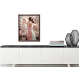 Painting by Numbers Dog Woman in The Mirror