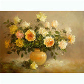 Paint by Numbers Yellow Roses